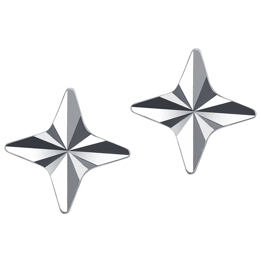 Gold Supreme Platinum Earrings PT950 Versatile Star Earrings Women's Platinum Earrings Birthday Gift Price 0.94g