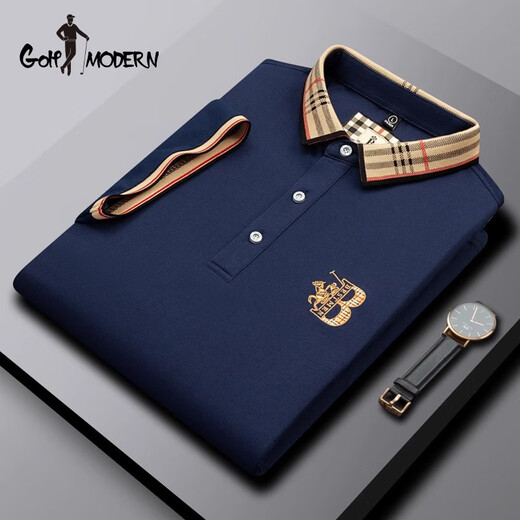 GOLF MODERNGOLFMODERN高尔夫polo衫男短袖夏季刺绣翻领T恤2025新款半袖 黄色_ZA897 M