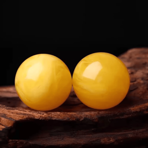 DL 1998 Fat Donglai same style beeswax single bead natural amber beeswax raw mineral old type bead single loose bead diy accessories hand 7A grade beeswax round beads 18mm two