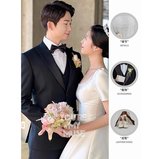 Woodpecker (TUCANO) suit men's three-piece business casual suit, workplace formal wear, groom's best man's wedding banquet dress, suit jacket + vest + pants, three-piece suit XL recommended 125 Jin Jin equals 0.5 kg -140 Jin Jin equals 0.5 kg