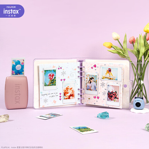 INSTAX Fuji one-time imaging DIY photo album colored crystal glazed stone