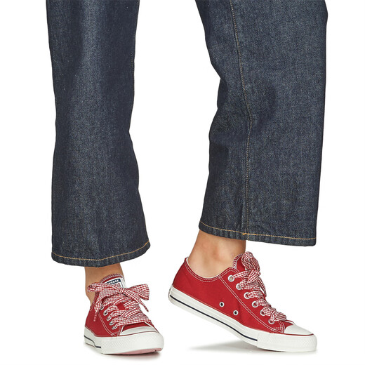 Chaussures pour femmes Converse Sports Chaussures Tente à lacets Lace-Up Low Top Balloon Chaussures Ballon Red Spring and Summer 2025 Nouveau A13662C rouge 39