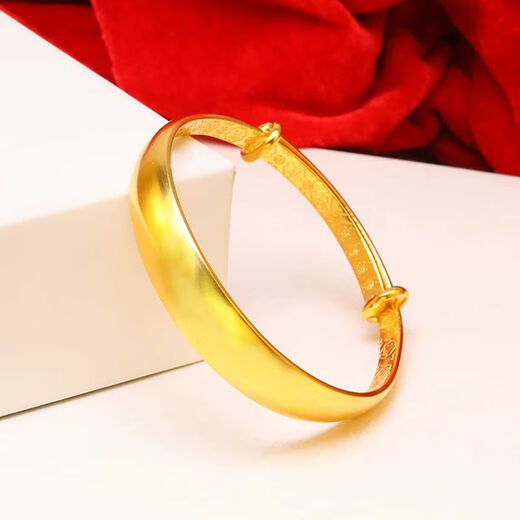 Authentic Fengxiang real gold 18K bracelet for women Hong Kong gold 18K baby's breath bracelet Valentine's Day gift for wife and mother 38g baby's breath bracelet (gives ring)