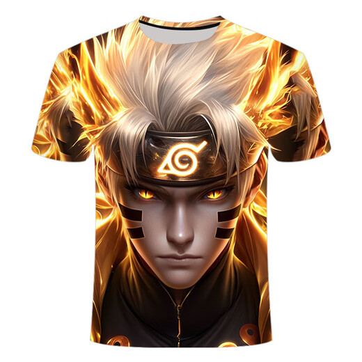 Футболка Bamaitu Naruto Новая летняя новая футболка с короткими рукавами.