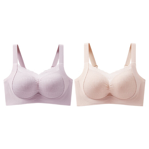 Urban beauty underwear for women with big breasts, small breasts, anti-sagging, no steel rims, wide shoulder straps, new style seamless latex bra