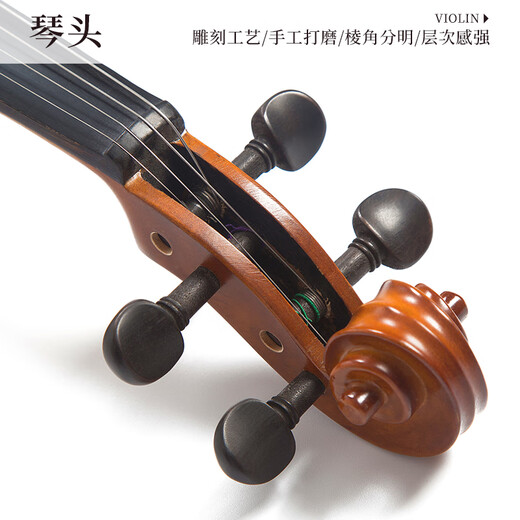 ACACIA Bird Violon Instruments de musique faits à la main Débutants 3/4 Examen de performance professionnelle Exercice de bois de bois solide sec naturel
