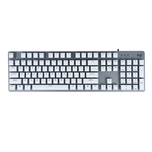 K845 Механический клавиатура проводной пудинг Mahjong Crystal White High-Social Office Em-Sports Games