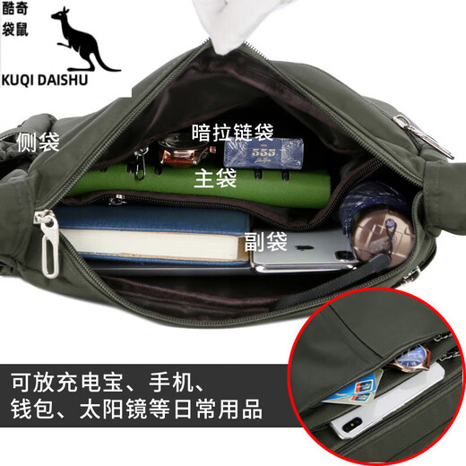 Kuqidaishu Neue Männertasche Business Tasche große Kapazität Herren Umhängetaschen Business Trip Rucksack Crossbody Tasche Herren Freizeitstasche 9731 Schwarz