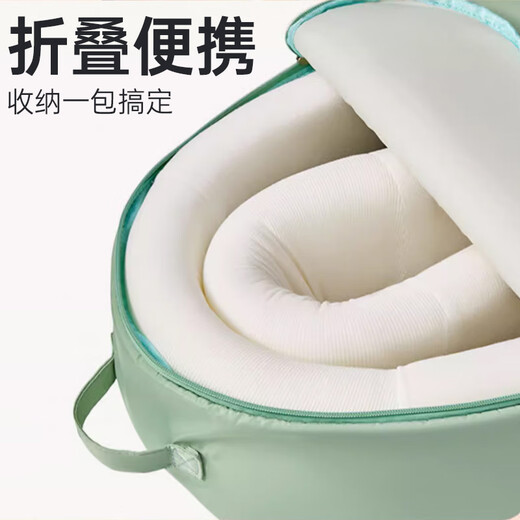 亲育婴儿床中床新生儿防吐奶睡觉防压可移动便携式宝宝仿生床 蓝色豪华版（带帐篷+蚊帐）