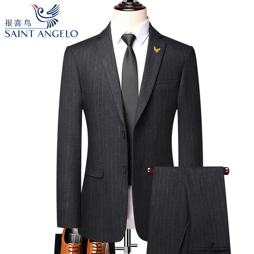 Announcement Bird Suit Men's Wool Business Two-piece Suit Groom Wedding Dress Professional Formal Jacket Pants Leave a message to tell us the waist size or size 35 175/50 suitable 1-150 Jin Jin is equal to 0.5 kg