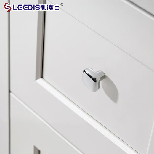 
Lides French light luxury chrome bright silver cabinet door handle modern simple cream fume cabinet wardrobe drawer cabinet handle 6197-single hole-ball with feet