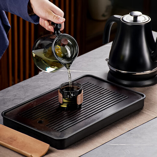 Tea Prince Teapot Tea Water Separation Tea Cup High Borosilicate Glass Teapot Tea Set Personal Cup Filter Tea Green Tea Cup Tea Set Xiangyun Teapot-Smoke Gray