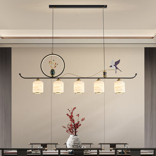 Manzhan Nuevo restaurante chino Chandelier Estilo chino Lámpara de té Zen Bar Lámpara de té Lámpara 2025 NUEVA Lámpara de Zhongshan 9901-4c