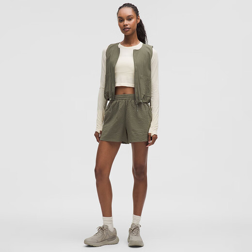 
lululemon丨Grid-Texture Women's Hiking Mesh Textured Working Vest LW3IL1S Military Green S