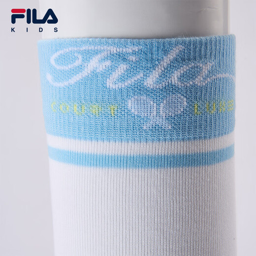 FILA Antibacterial Children's Accessories Socks 2025 Summer New Over-the-Knee Socks Girls' Knee-High Socks WT 3-5 years old M