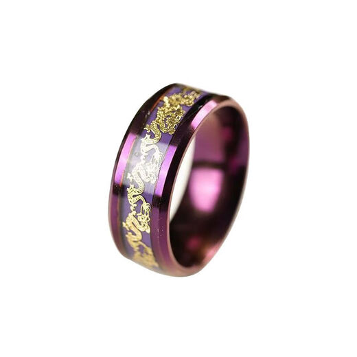 QMXD Shi Lai Run Ring Men's Jiu Zi Li niche fire luck index finger ring body protection non-fading ring birthday gift Jiu Zi Li Huo default number 9 Other remarks