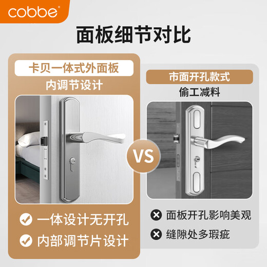 Kabe Door Lock Indoor Bedroom Wooden Door Lock Adjustable Room Door Handle 125 Lock Body CB-KTS01-1-3JT01(X)