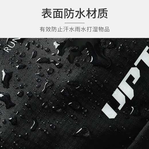 Zailu sports waist bag for women 2025 new running wear mobile phone bag fitness bag belt men's and women's cycling women's equipment black + leather arm bag pink