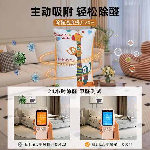 Hua Decoration Car Yilu Ping An Bamboo Charcoal Car Charter Household Decoration Deodorizing Formaldehyde Deodorizing Activated Carbon Pack Ornaments