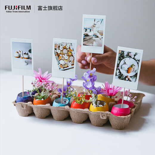 Fuji (FUJIFILM) instax instant camera 3-inch mini photo paper film roll 3-inch double pack + photo album + storage box * 2 + refrigerator magnet, including 20 white borders, official standard