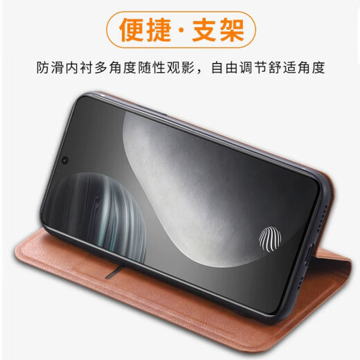防油污搭扣皮套手机壳 适用荣耀系列 手机壳 内置卡包翻盖式手机壳男士商务新款全包防摔保护套 爵士黑 [内置卡包 翻盖皮套] 荣耀X60