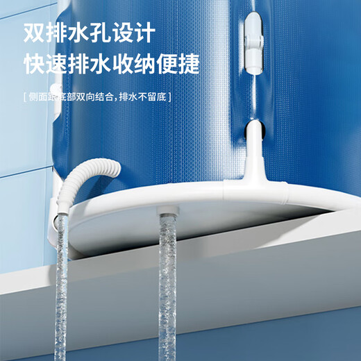 妙馨思泡澡桶成人可折叠浴缸洗澡桶家用婴儿童游泳桶浴桶坐浴盆沐浴神器 【旗舰套餐】70cm带盖