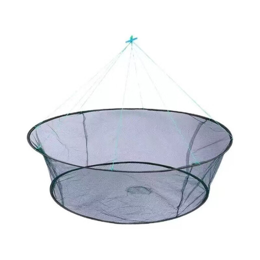 Yingtang open folding fishing cage, shrimp cage, round fishing net, lifting net, moving net, platform net, fishing net, lobster net, catching fish and moving kite, no net, bait + floating ring + drawstring, order free bait, floating ring, drawstring, bait bag