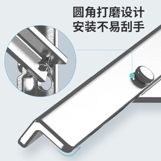 CYU thickened 304 stainless steel air conditioner outdoor unit bracket 3p Gree external rack 1.5 hp Midea Haier universal rack 1-1.5P stainless steel thick 1.3MM full set of screws