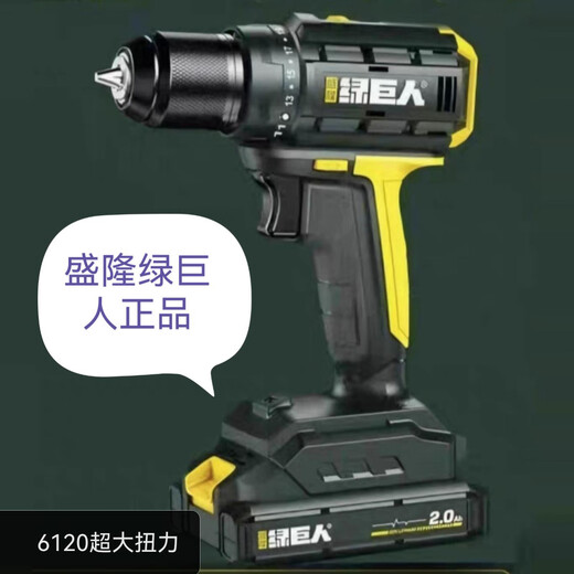 绿巨人12V16V20V无刷充电式锂电螺丝刀工业级手电钻6120 6220 75N 5012一电一充25N扭力1500毫安