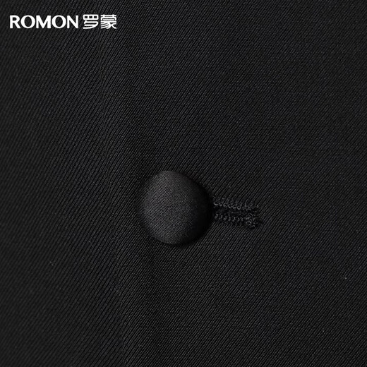 罗蒙【抗皱三件套】西服套装男士商务休闲职业修身西装马甲结婚礼服男