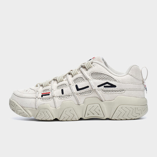 FILA FUSION FILA trendy basketball shoes for women, low-cut basketball cultural shoes, retro casual shoes, dad shoes, oatmeal color-T12W941206AOM 36.5