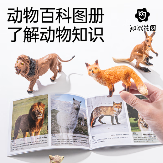 
Knowledge Garden Animal Model Toys Children's 3-6 Years Old Zoo Boy and Girl Birthday Gifts Set 46-Piece