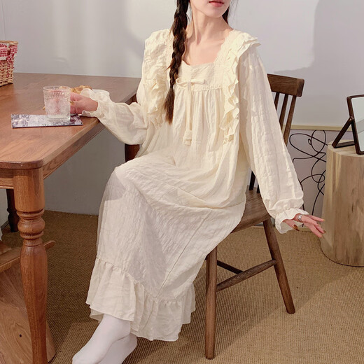 
Ziweiqi pregnant women with bra cloud cotton confinement clothes nightgown for women spring and autumn long sleeve long skirt breastfeeding women waiting for childbirth home clothes 3291 175 L recommendation 90-120