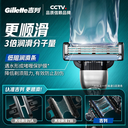 Gillette blades adapted to the Speed ​​3 Classic 8-head razor blade Gillette head imported original non-Geely