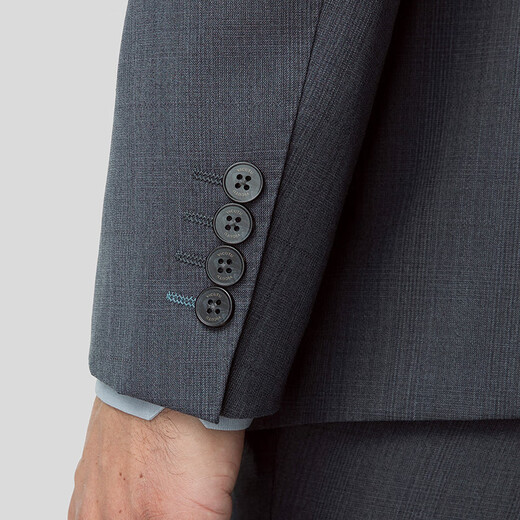 VICUTU suit men's spring new comfortable business casual versatile suit gray blue 170B (suit)