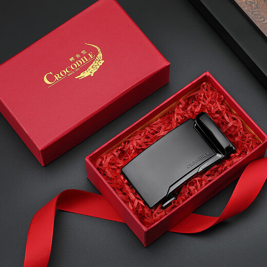 Crocodile-Hemd Vatertagsgeschenk für Herrengürtel Schnalle Automatische Schnalle No-Gent High-End-Legierungsgürtelzubehör K36D688