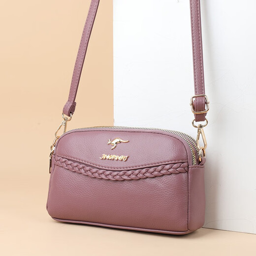 Kangaroo Leather 2025 Nouveau sac pour femmes Crossbody Small Bag Small Bag à trois couches à la mode à la mode sac à main sac à main