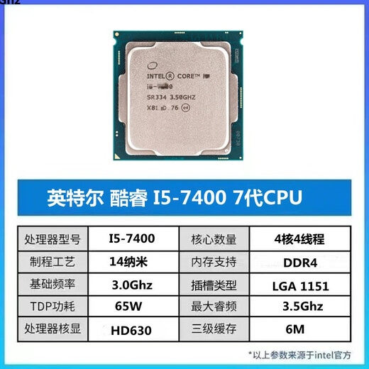 Intel (Intel) I5 6500 7400 7500 8400 8500 9400 9500 9500F 6400 9th generation I5-9600KF new disassembled chip processor CPU 8th generation I5-8400 second-hand chip
