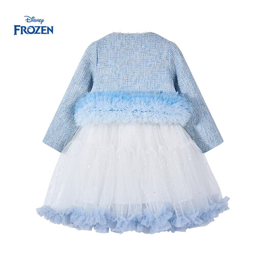 迪士尼艾莎女童裙子套装秋装2025新款公主裙洋气连衣裙儿童套装两件套