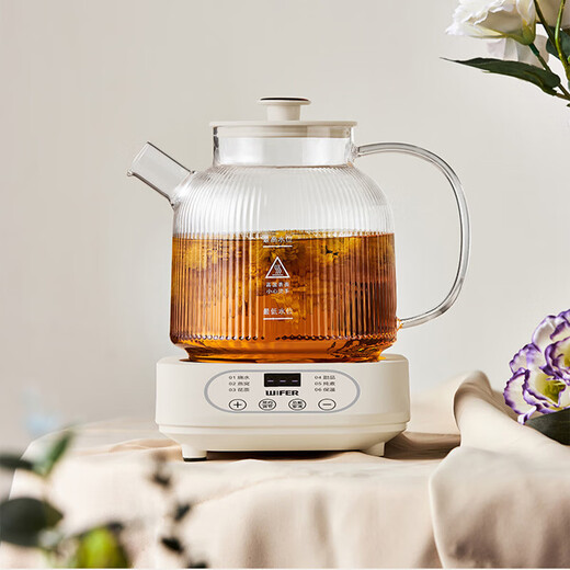 Taste Life Good Lady All-Glass Health Kettle Kettle Insulation Stewing Kettle Integrated Fully Automatic Tea Kettle 2025 New Office Household Small Flower Teapot Constant Temperature Split All-Glass 0 Glue 4H Constant Temperature 24H Appointment 1.2L