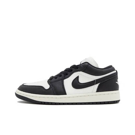 Nike (Nike) offizielles Schiffsgeschäft Air Jordan AJ1 Low Damenschuhe, niedrigem, atmungsaktiven Casual Sports-Resistenten Basketballschuhe FB9893-101 (Schwarz-Weiß-Panda) 38.5