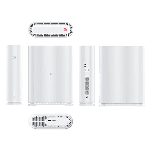 ZTE G5TS 5G mobile router CPE wi-fi6 ZTE self-developed chip main frequency 2.0GHz full frequency band coverage NFC connects with one touch white mobile + China Unicom version