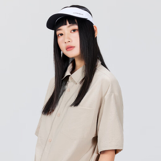 名创优品（MINISO）男士衬衫夏季冰丝凉感简约短袖t恤青少年痞帅抗皱衬衣 棕榈绿 L