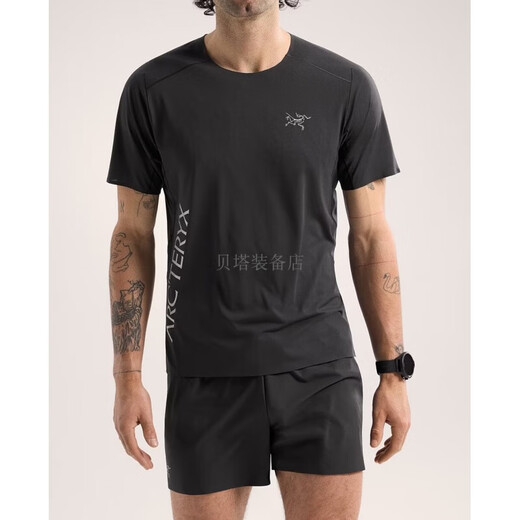 始祖鸟（ARC'TERYX）Arcteryx Norvan Downword Logo男速干越野短袖 X7735 Arctic Silk x9720 M