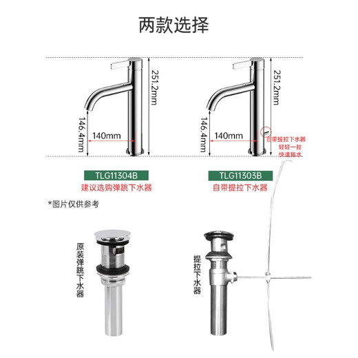 TOTO龙头TLG11304B TLG11303B中把单孔面盆台盆洗手盆冷热水龙头 A1套
