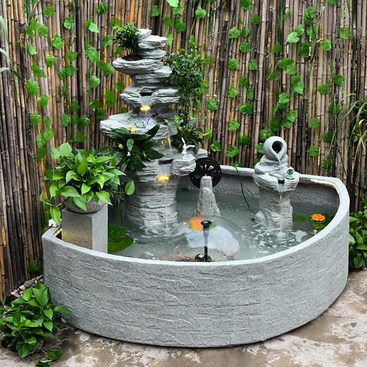 
Feng outdoor courtyard large rockery circulation water fountain floor-standing ornaments garden yard water system landscape fish pond landscaping 5009 model 160*116*128cm