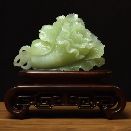 Navestin Navstin Natural Jade Xiuyu Kohl Ornament Rohstein Grün Grüne Jade Ornament Baicai Julai Haus Relocation Company Eröffnungsgeschenk DA829