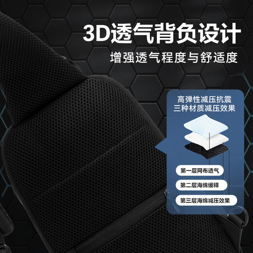 VICTORIATOURIST chest bag men's crossbody bag high-end shoulder bag waist bag multi-functional casual cycling mobile phone bag large capacity shoulder bag