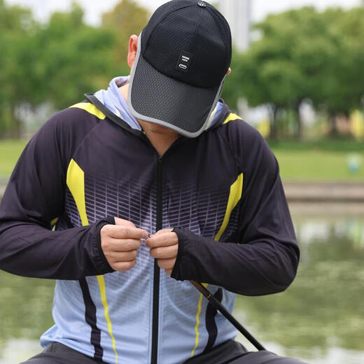 Outdoor fishing sun protection suit summer thin plaid ice silk breathable quick-drying anti-UV custom fishing suit 002 white top XL suitable for 130-150Jin Jin equals 0.5 kg