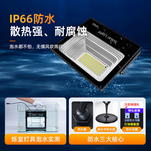 Zhijia Solar Lighting Outdoor Waterproof Commercial Entrance Solar Street Light Floodlight 10000-W